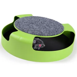 Cat  Catch The Mouse Moving Plush Toy Scratching Claw Care Mat Play