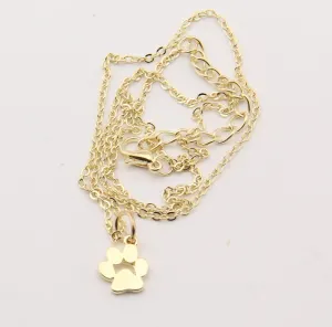 Cat/Dog Paw Print Choker Necklace