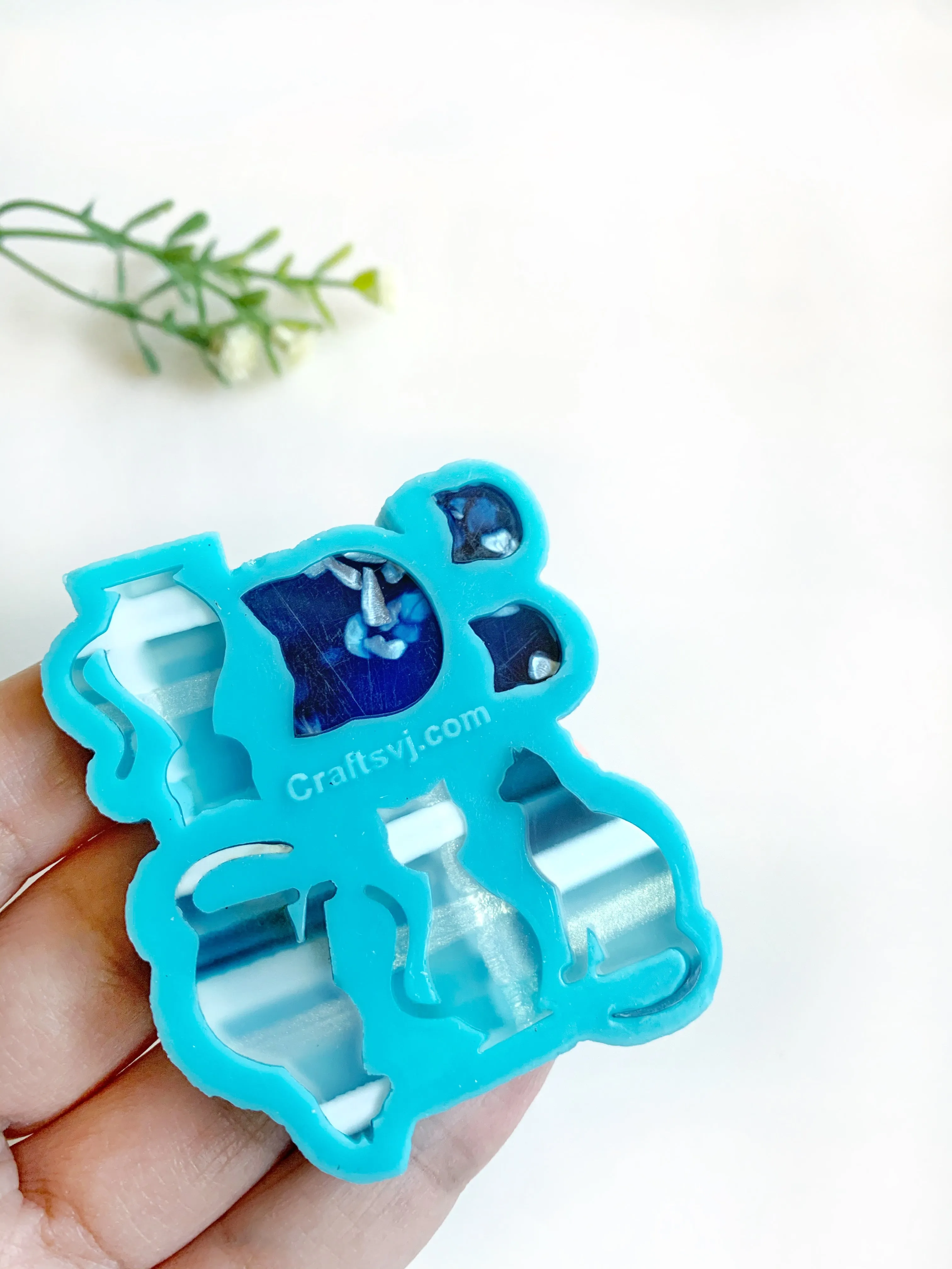 Cats and kittens silicone mold / Molde de silicón de gatos