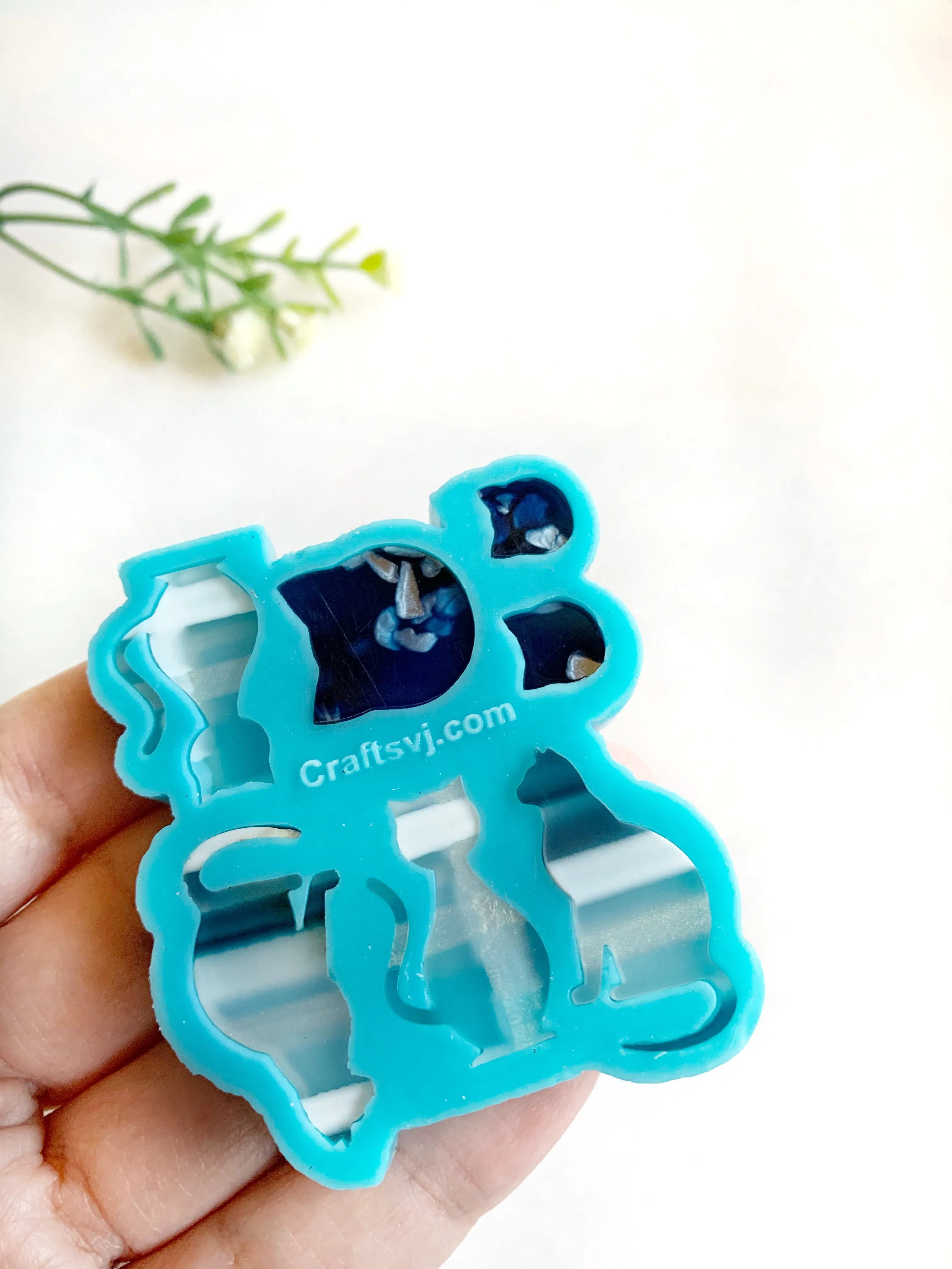 Cats and kittens silicone mold / Molde de silicón de gatos