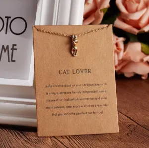 Chain Necklace "Cat Lover"