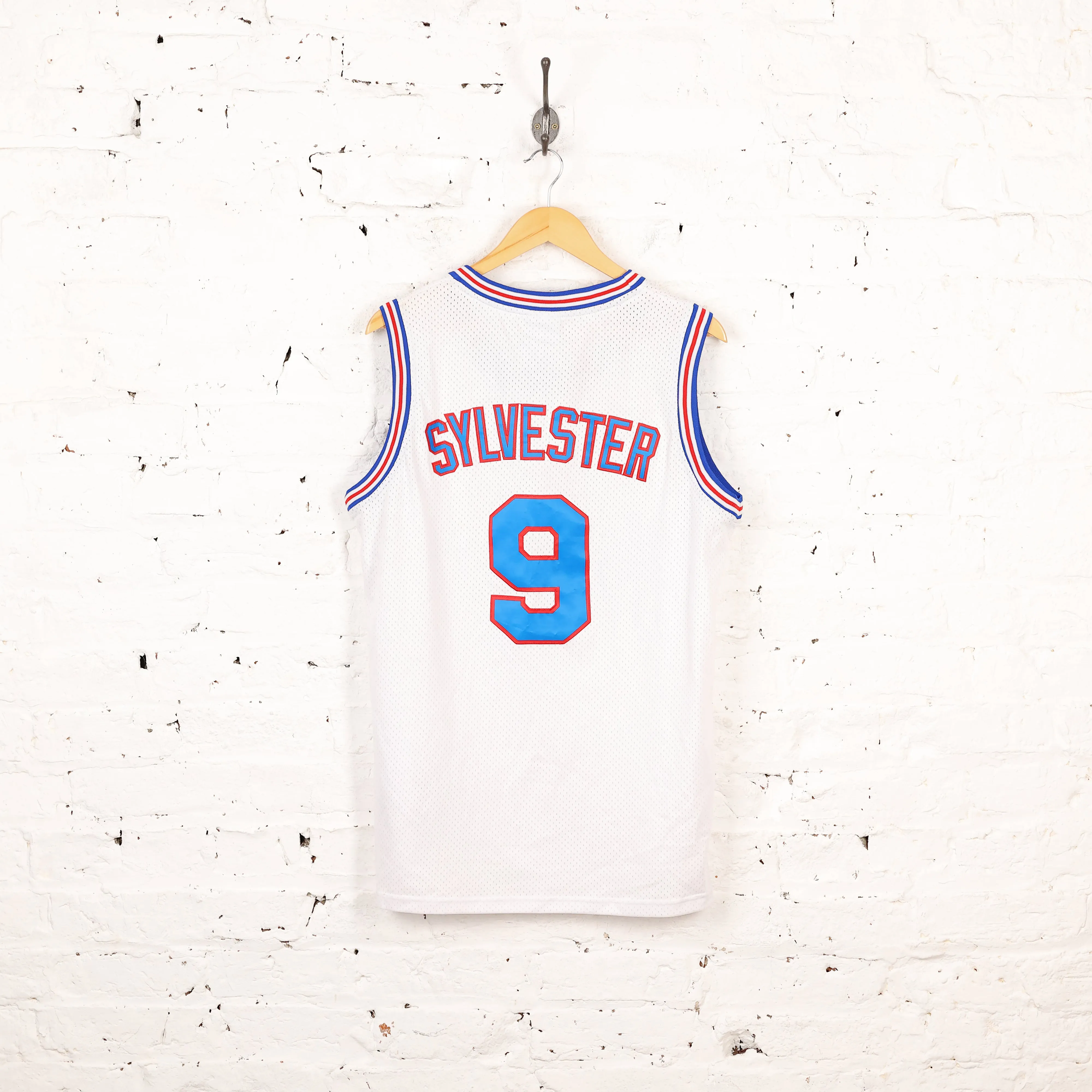 Champion Tune Squad Sylvester Basketball Jersey - White - M
