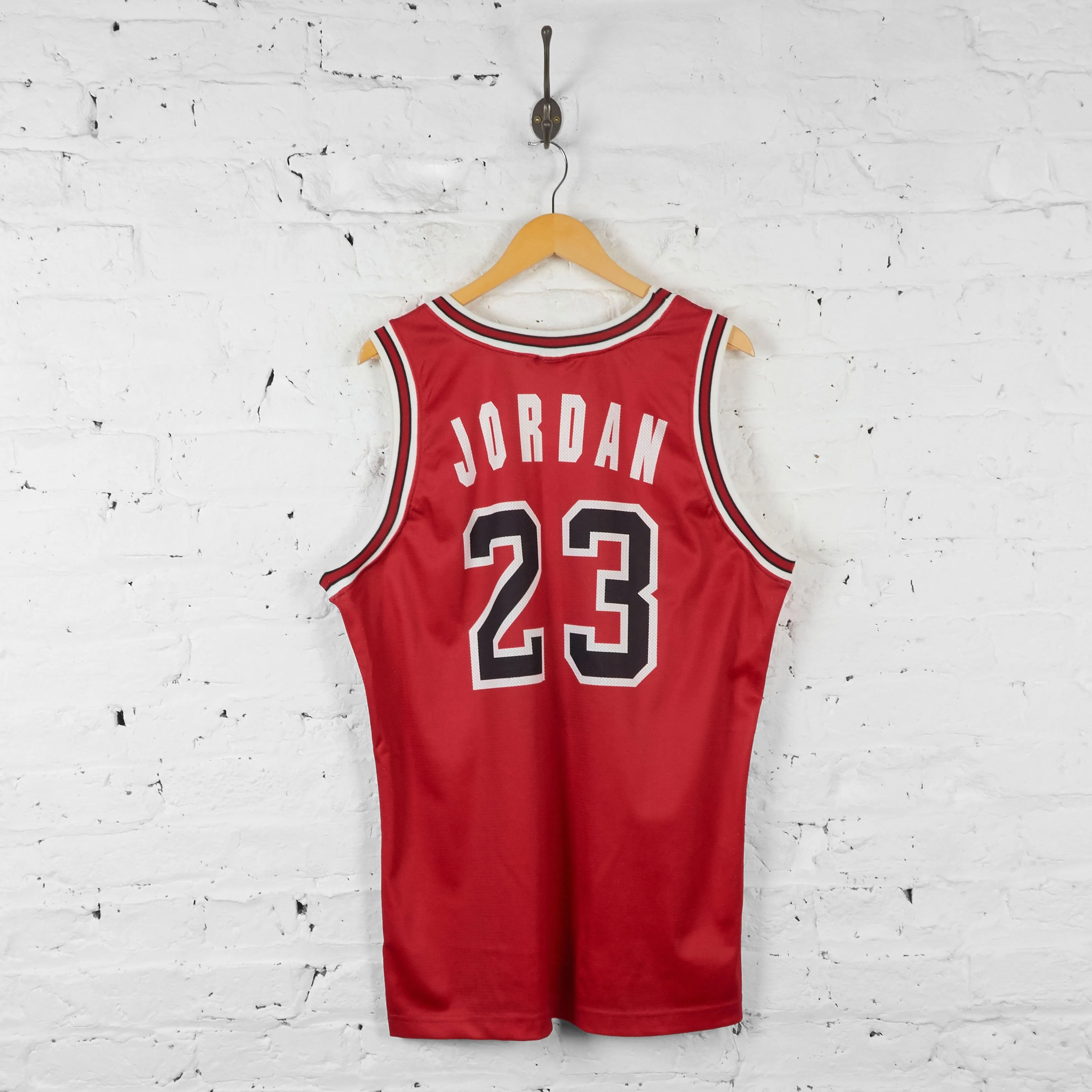 Chicago Bulls 23 Jordan Champion Basketball Vest Jersey - Red - XL