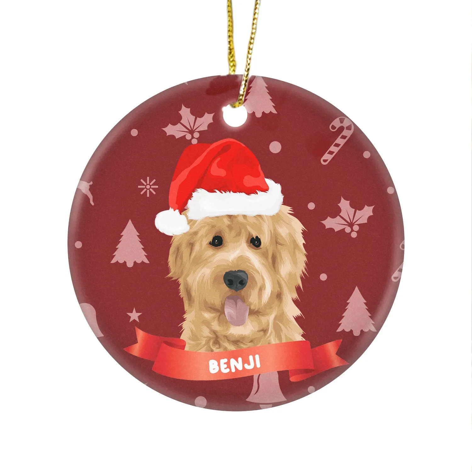 Christmas Pattern Ornament - Custom Christmas Gifts