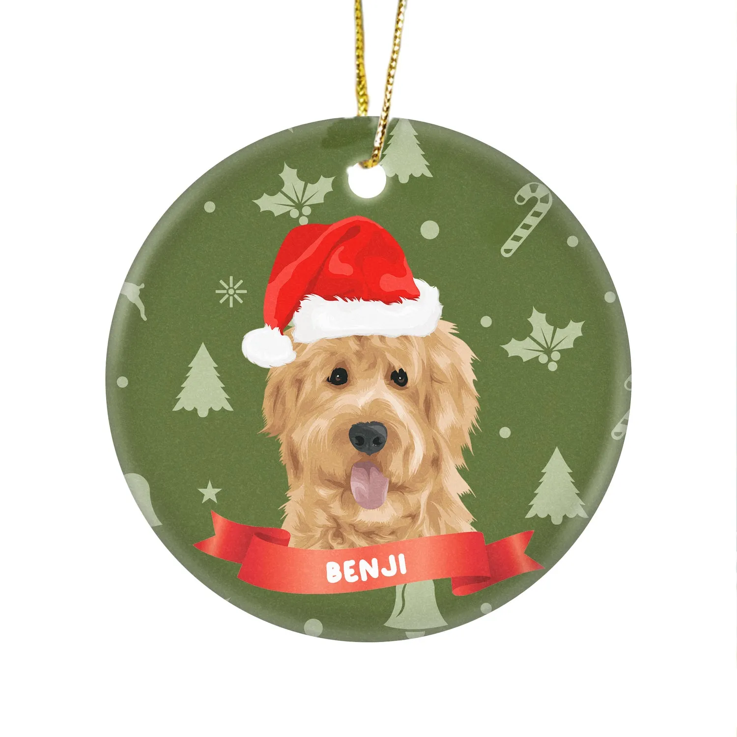 Christmas Pattern Ornament - Custom Christmas Gifts