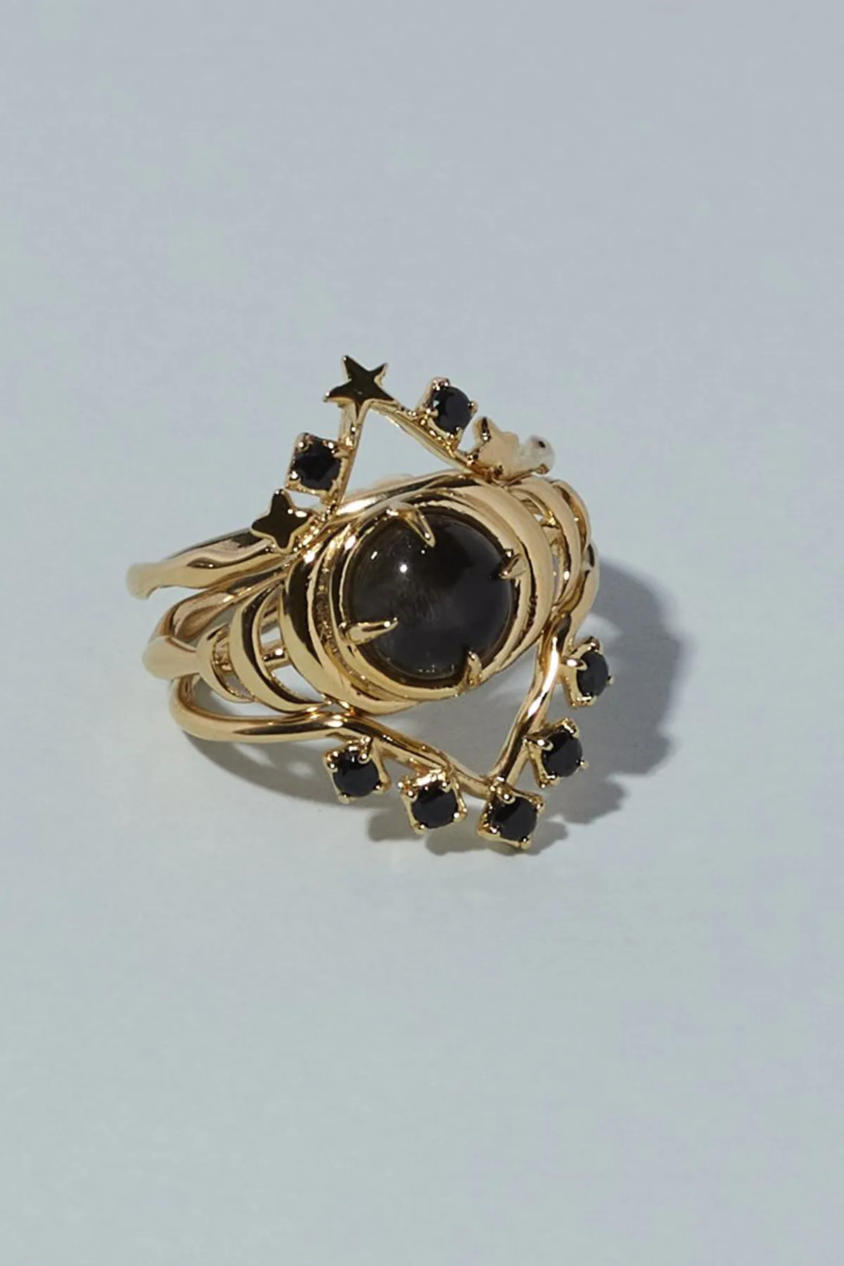 Cleo Ring Black Spinel
