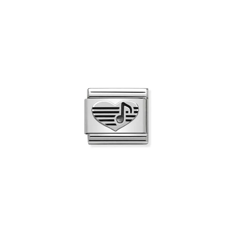 Composable Classic Link Heart With Musical Note