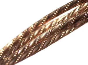 Copper Shank 5.5mm Heavy Rope Textured Metal Strip - DIY Ring Making