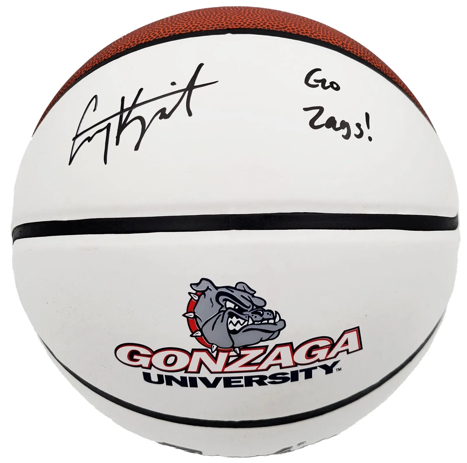 COREY KISPERT AUTO GONZAGA BULLDOGS LOGO BASKETBALL GO ZAGS! MCS HOLO 194802