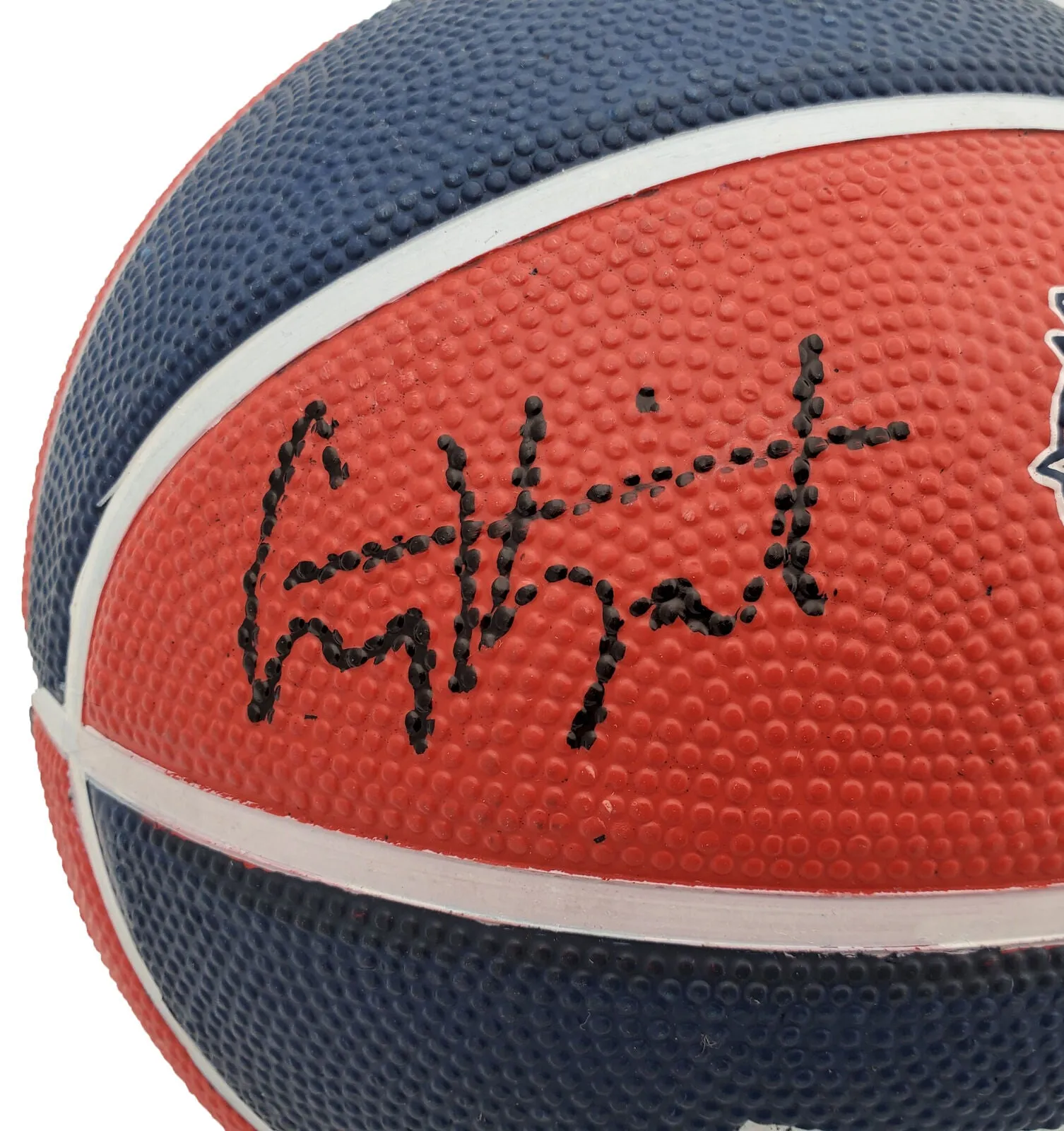 COREY KISPERT AUTO GONZAGA BULLDOGS LOGO RUBBER BASKETBALL MCS HOLO 194799