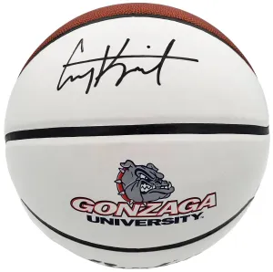 COREY KISPERT AUTOGRAPHED GONZAGA BULLDOGS WHITE LOGO BASKETBALL MCS HOLO 194801