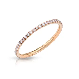 Couture French V-Cut Mini Eternity Band