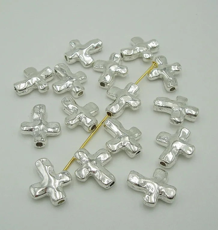 Cross Bead Charm Pendants