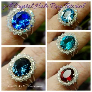 Crystal Halo Ring Tutorial, Beginner Wire Wrap Ring Tutorial
