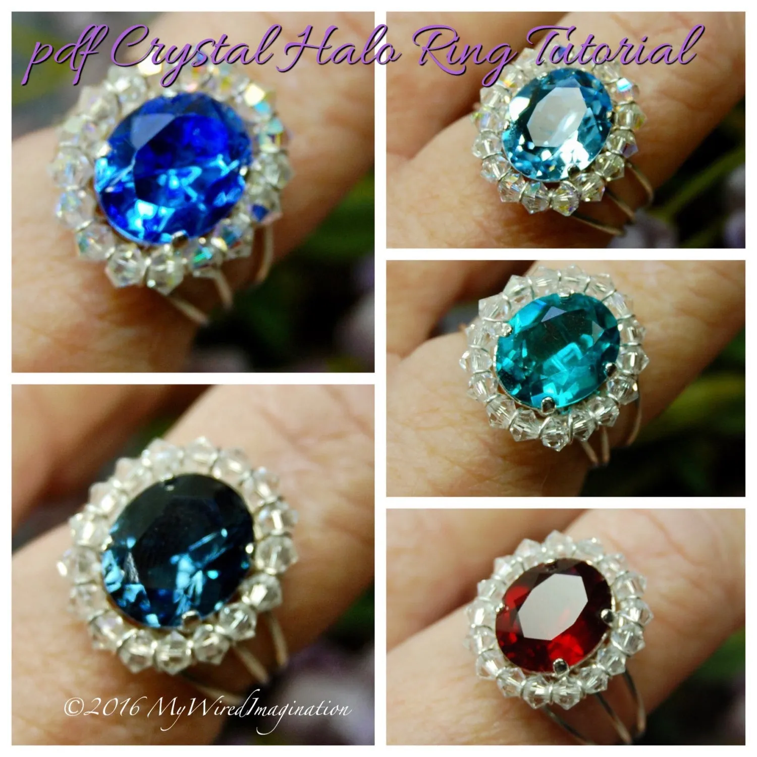 Crystal Halo Ring Tutorial, Beginner Wire Wrap Ring Tutorial