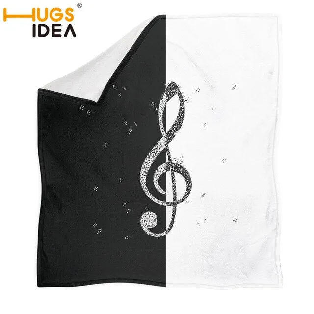 Custom Music Note Design Throws Blanket