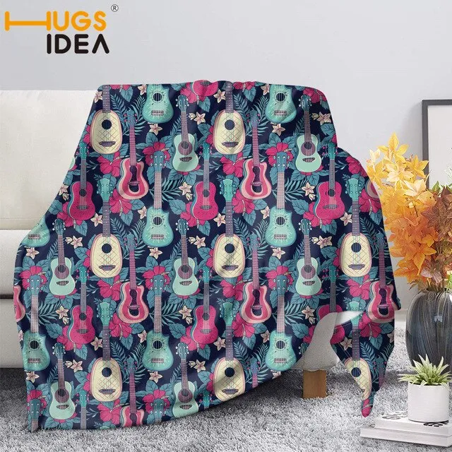 Custom Music Note Design Throws Blanket