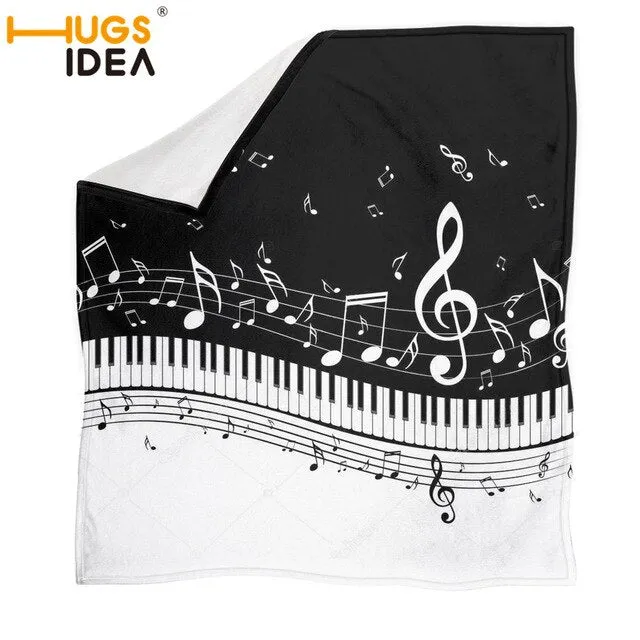 Custom Music Note Design Throws Blanket