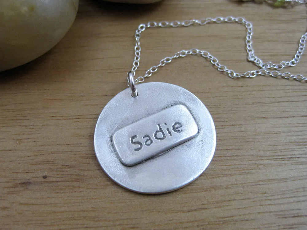 Custom Paw Print Recycled Silver Necklace