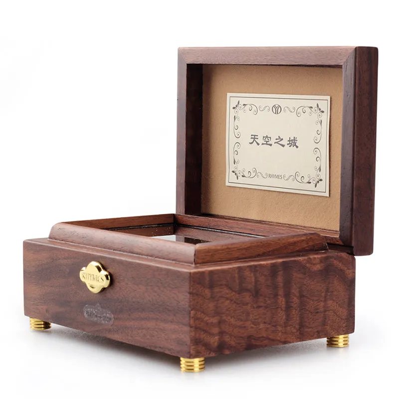 Customized 30 Note First Love Wooden/Glass Music Box