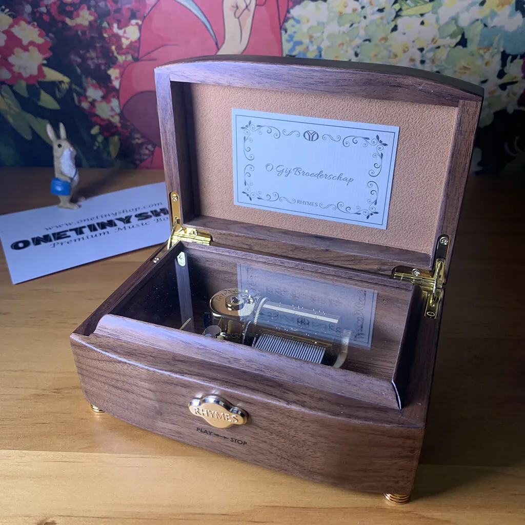 Customized 30 Note First Love Wooden/Glass Music Box