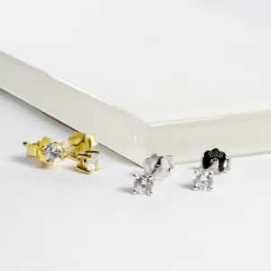 CZ Studs 3mm - Gold or Silver