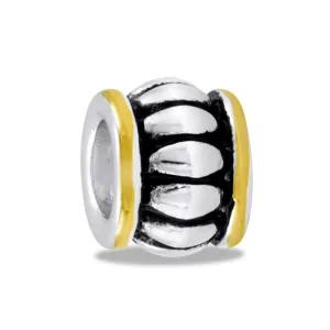 DaVinci Bead Ribbed - Jewelry Bracelet Memories Beads DB101-1 Interchangeable Jewelry Supplies Beading Gift