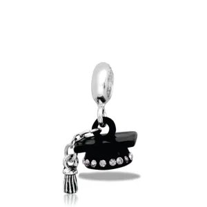 DaVinci Beads Dangle Graduation Cap Bead DB29-11 Interchangeable Jewelry Supplies Beading Gift