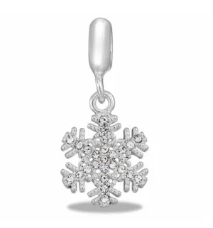 DaVinci Beads Dangle Snowflake Bead DB27-19 Interchangeable Jewelry Supplies Beading Gift