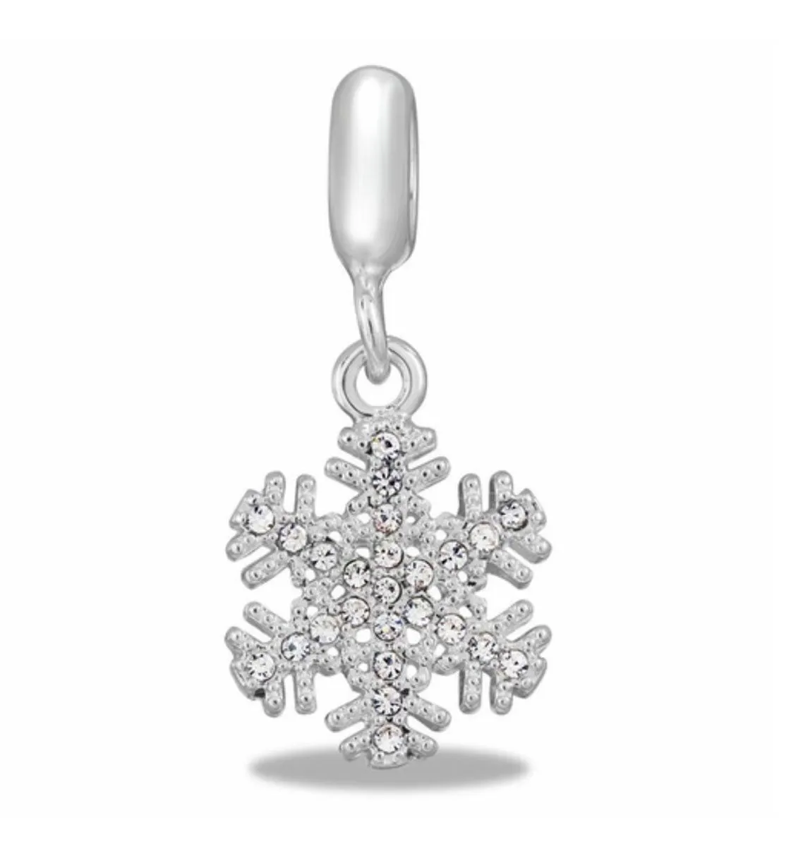 DaVinci Beads Dangle Snowflake Bead DB27-19 Interchangeable Jewelry Supplies Beading Gift