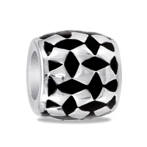 DaVinci Black and Silver Diamond Bead DB102-6 Interchangeable Jewelry Supplies Beading Gift