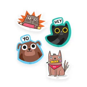 Decal Stickers / Pet Love - Set of 4