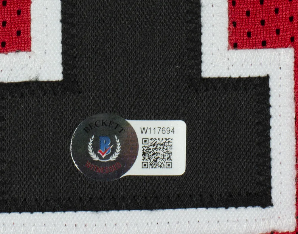 DeMar DeRozan Signed Custom Red Basketball Jersey BAS