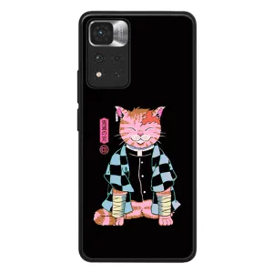Demon Slayer Cat LED Case for Redmi