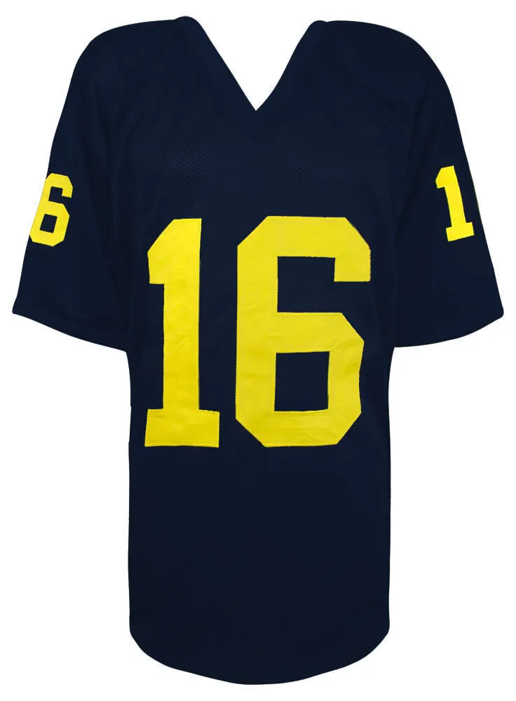 Denard Robinson Signed Navy Custom College Football Jersey (SCHWARTZ SPORTS COA)