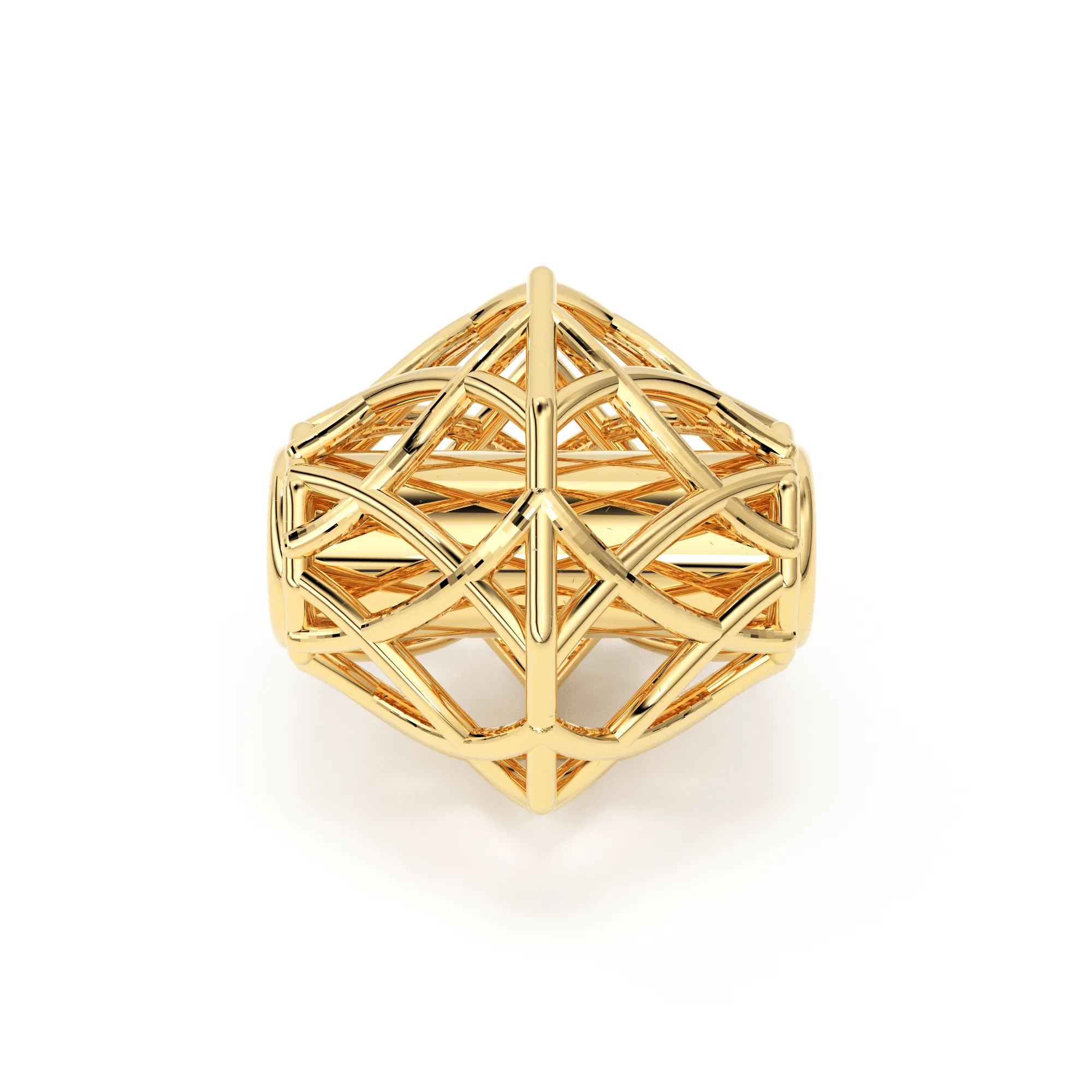 Designer Cone Solid Gold 14k 18k Handmade Gold Spacer Bead Jewelry Making Supply 5mm