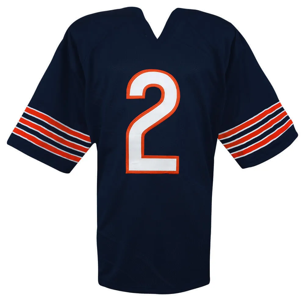 D.J. (DJ) Moore (BEARS) Signed Navy Custom Football Jersey - (SCHWARTZ COA)