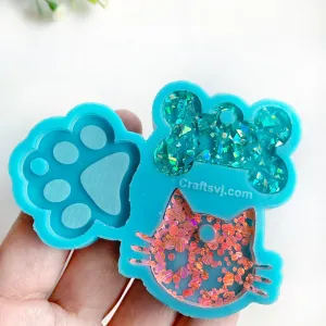 Dog and cat ID tags silicone mold / Molde de silicón de plaquitas de identificación para perros y gatos