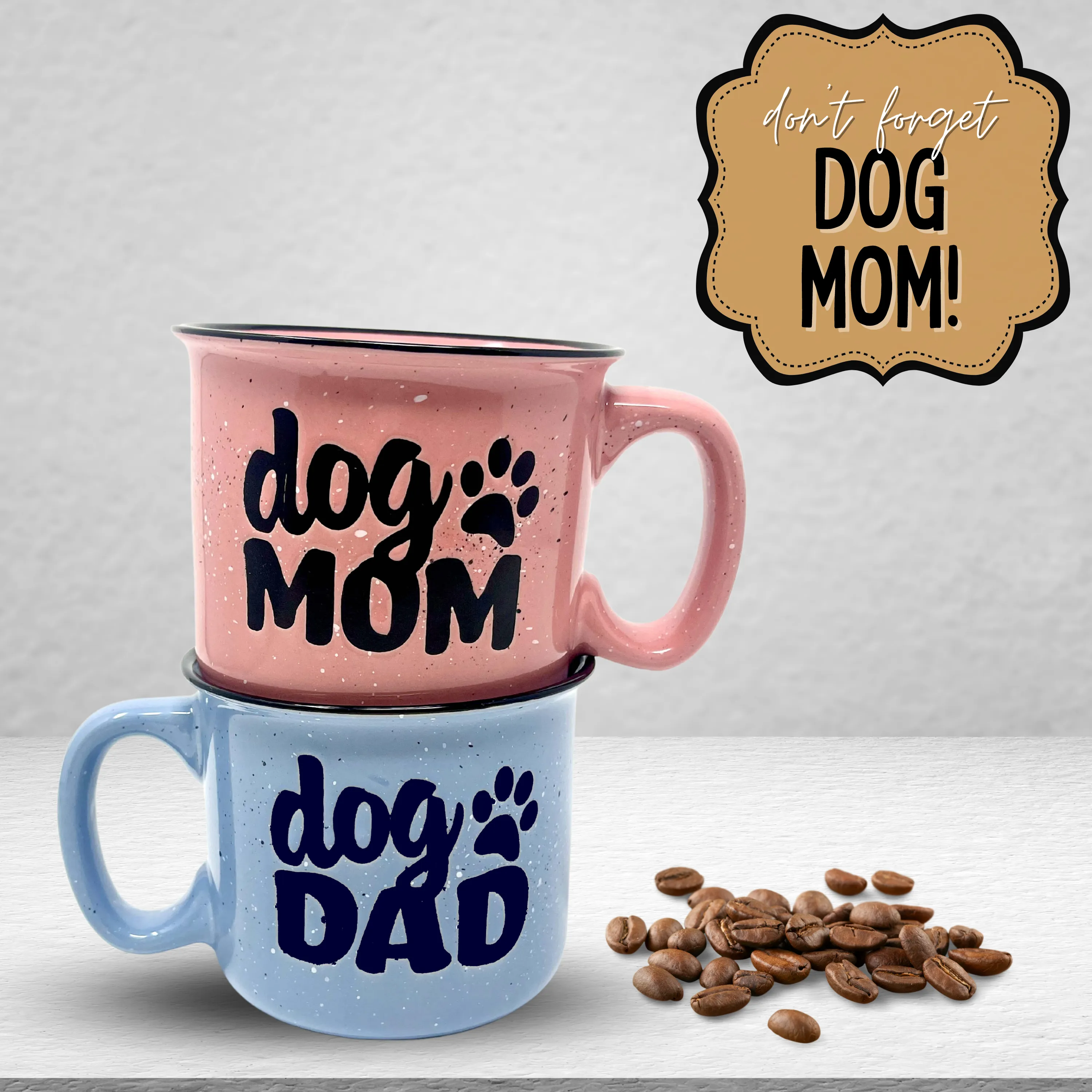 Dog Dad 15 oz Light Blue Ceramic Mug for Dog Lovers