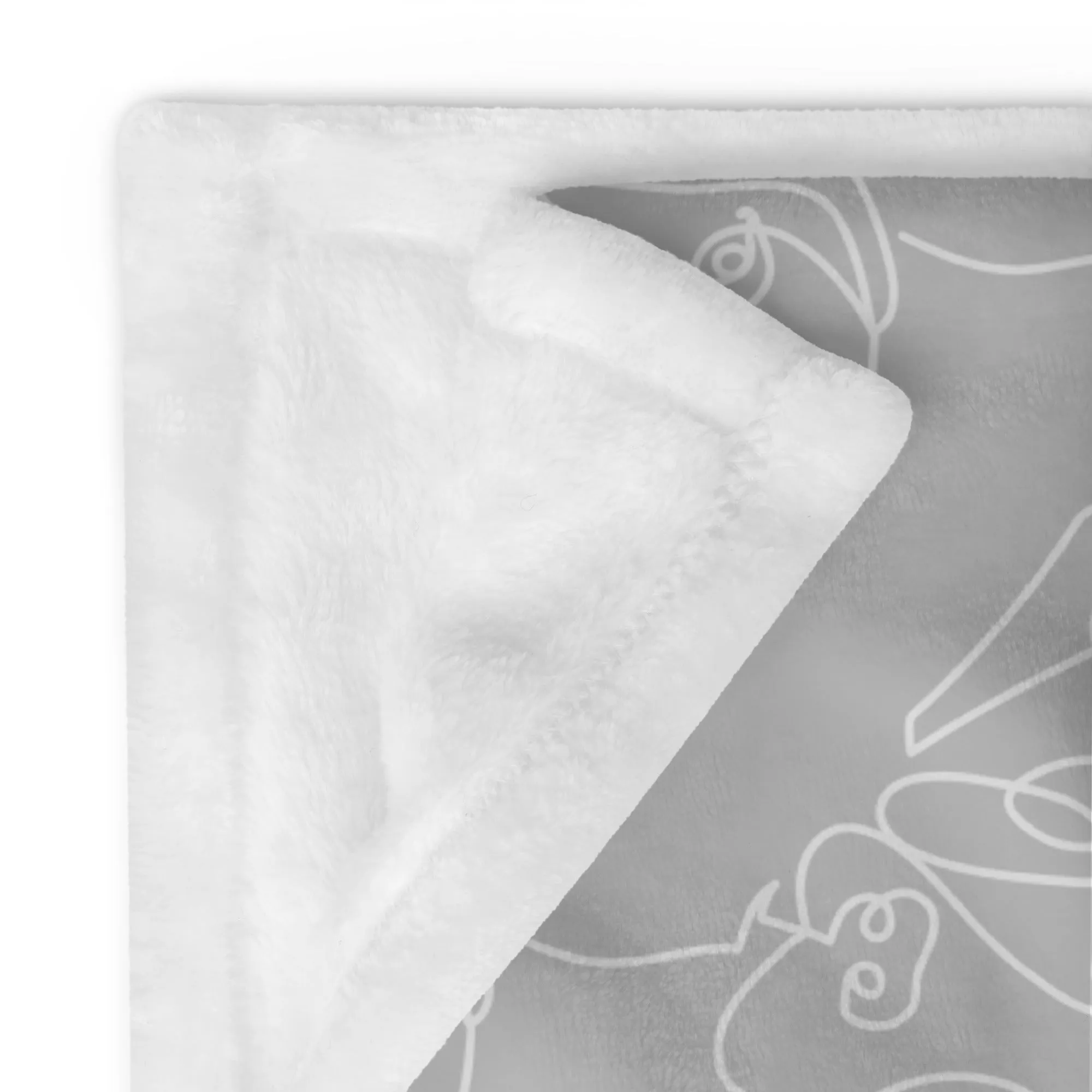 Dog Lover Light Grey Throw Blanket