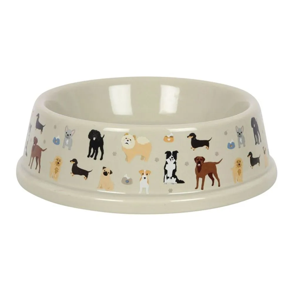 Dog Print Food Bowl