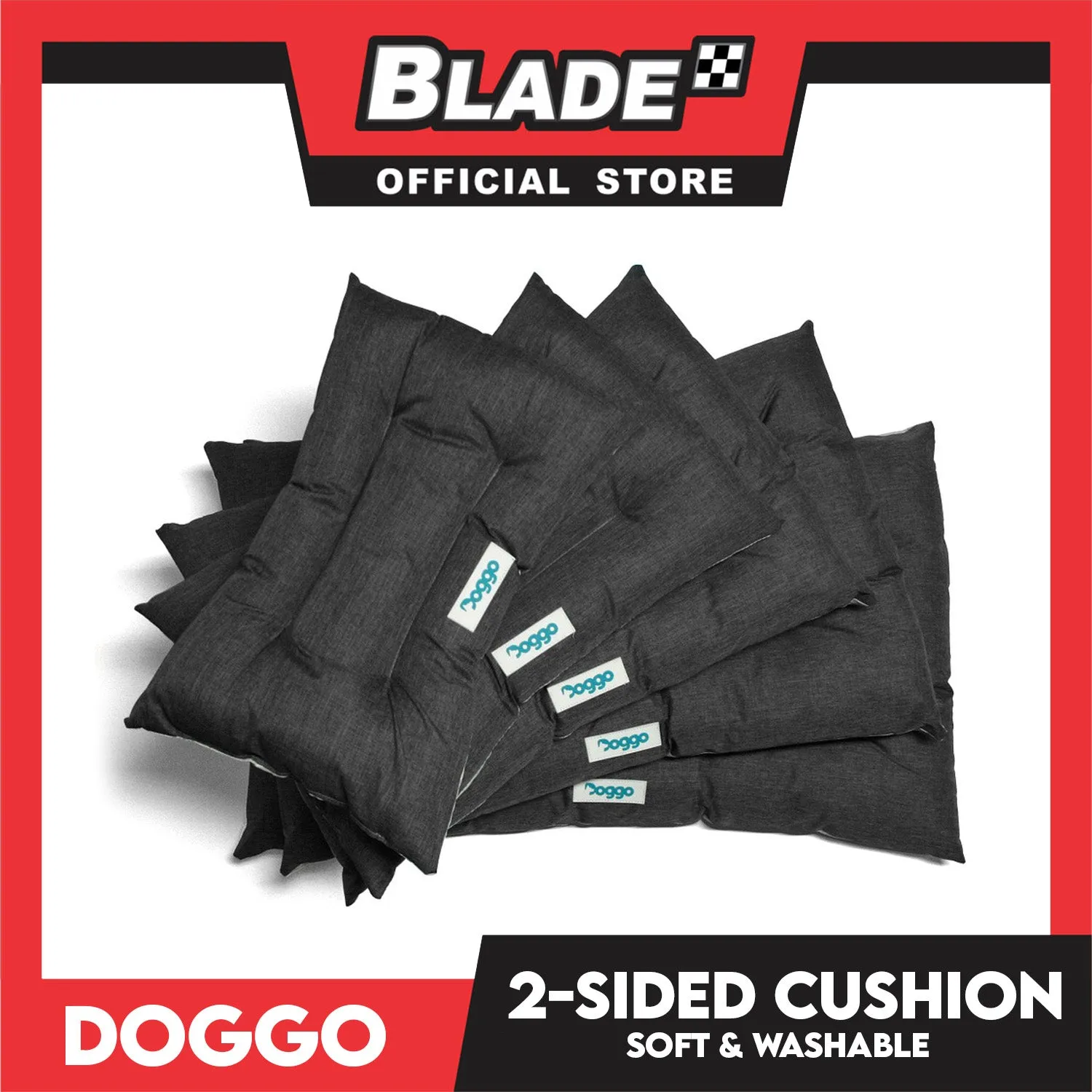 Doggo 2-Sided Cushion Bed (Large) Dog Bed Sleeping Calming Bed