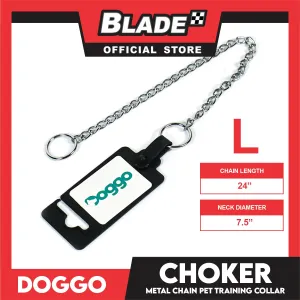 Doggo Choker (Large) Stainless Steel Metal Choker for Your Dog