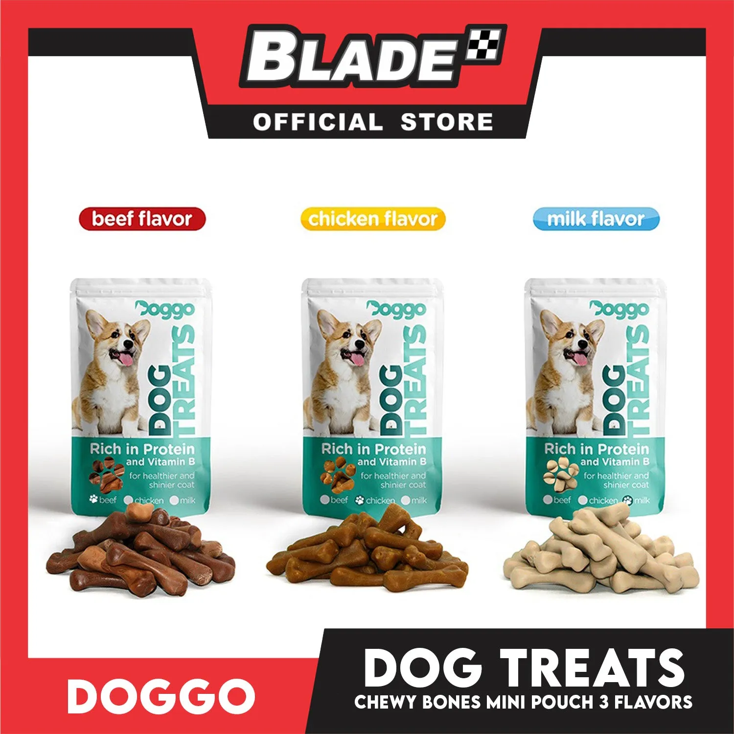 Doggo Dog Treats Dental Stick Mini For Puppies (Chicken Flavor) Good for Your Puppies Oral Care
