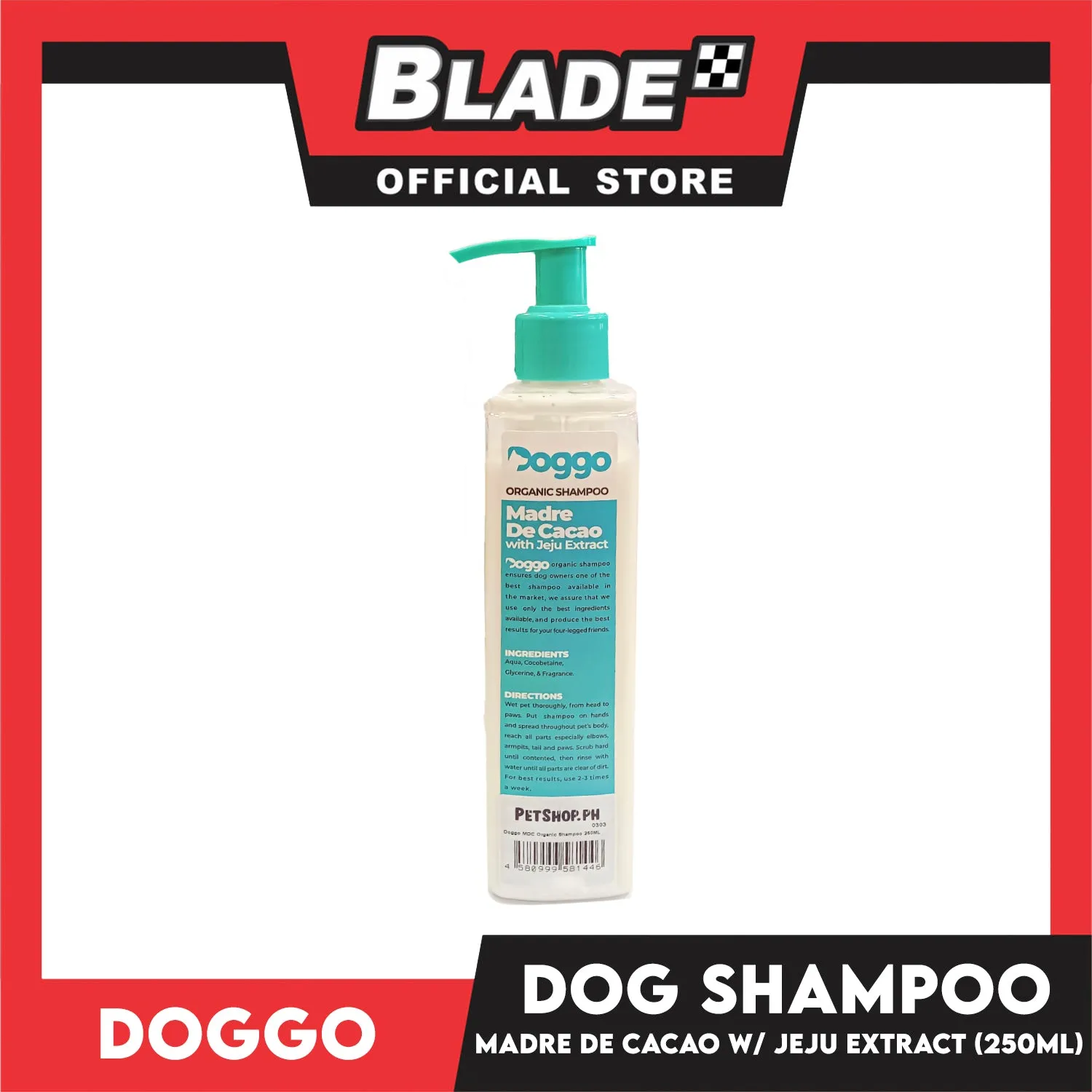 Doggo Organic Shampoo Madre De Cacao with Jeju Extract 250ml