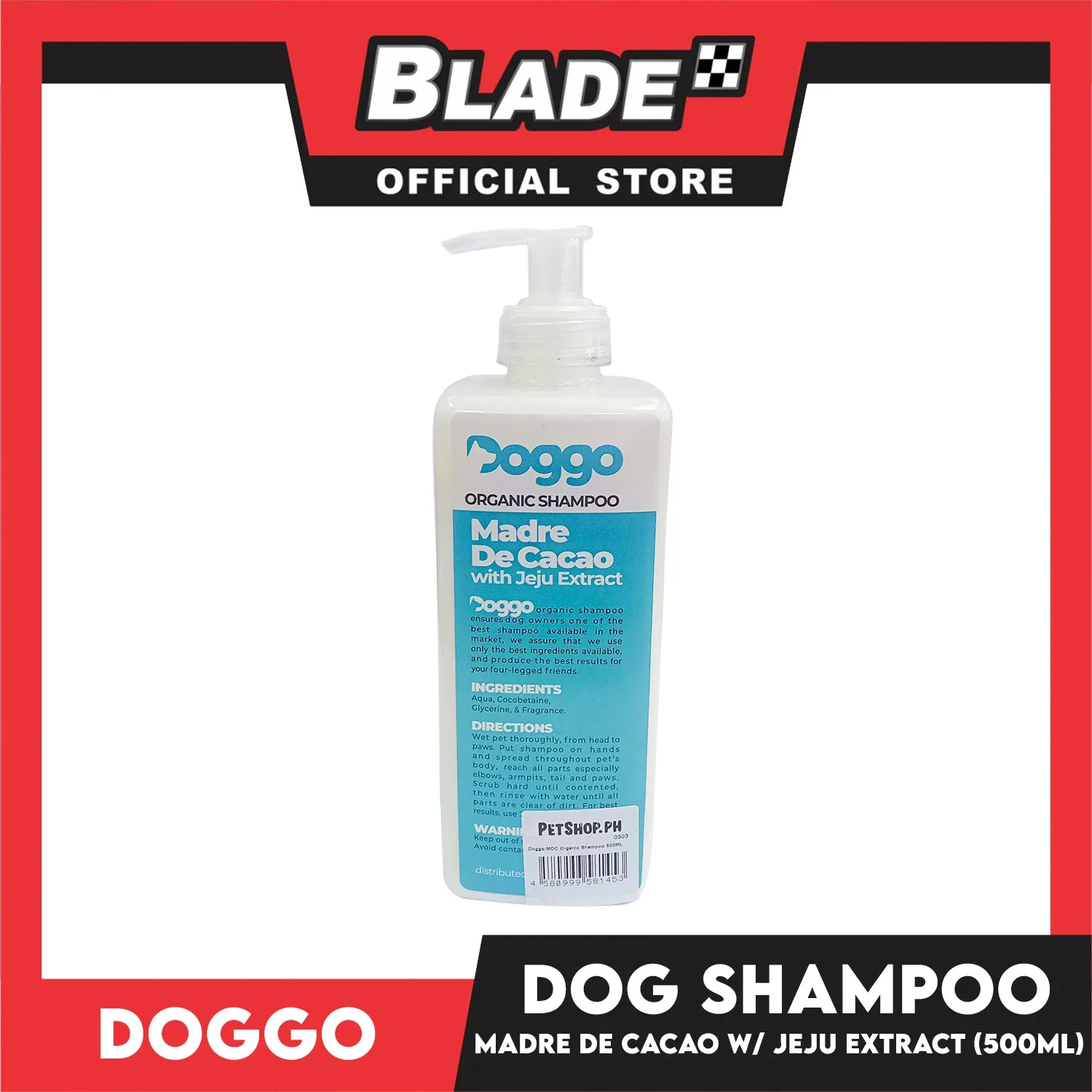 Doggo Organic Shampoo Madre De Cacao with Jeju Extract 500ml