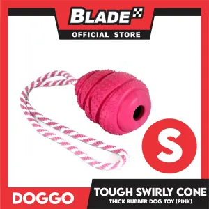 Doggo Tough Swirly Cone Design Pink (Small)