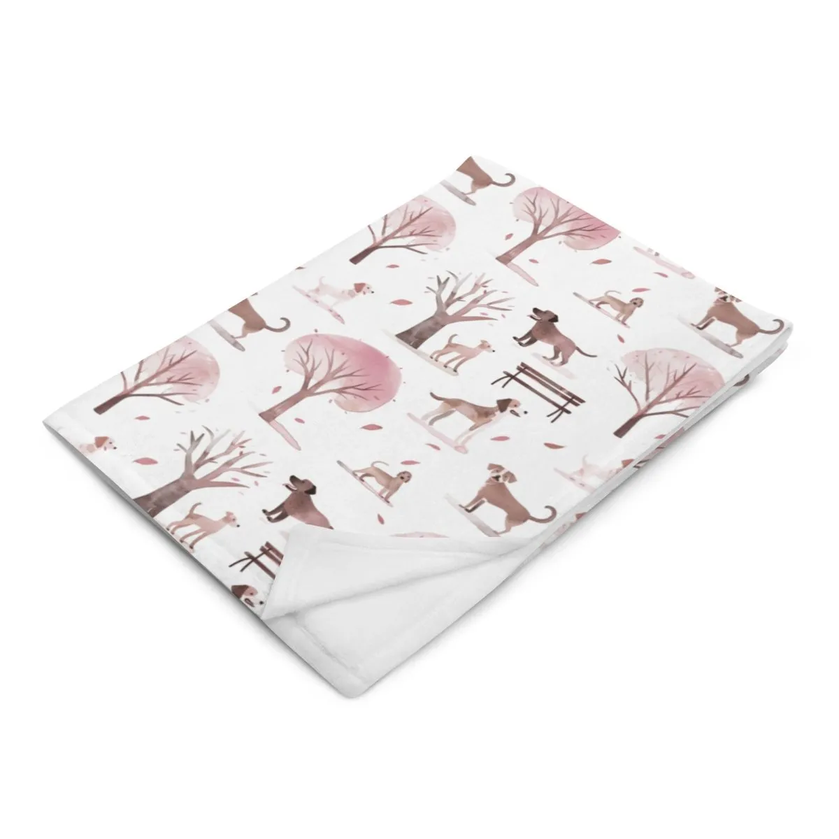 Dogs in the Park Throw Blanket