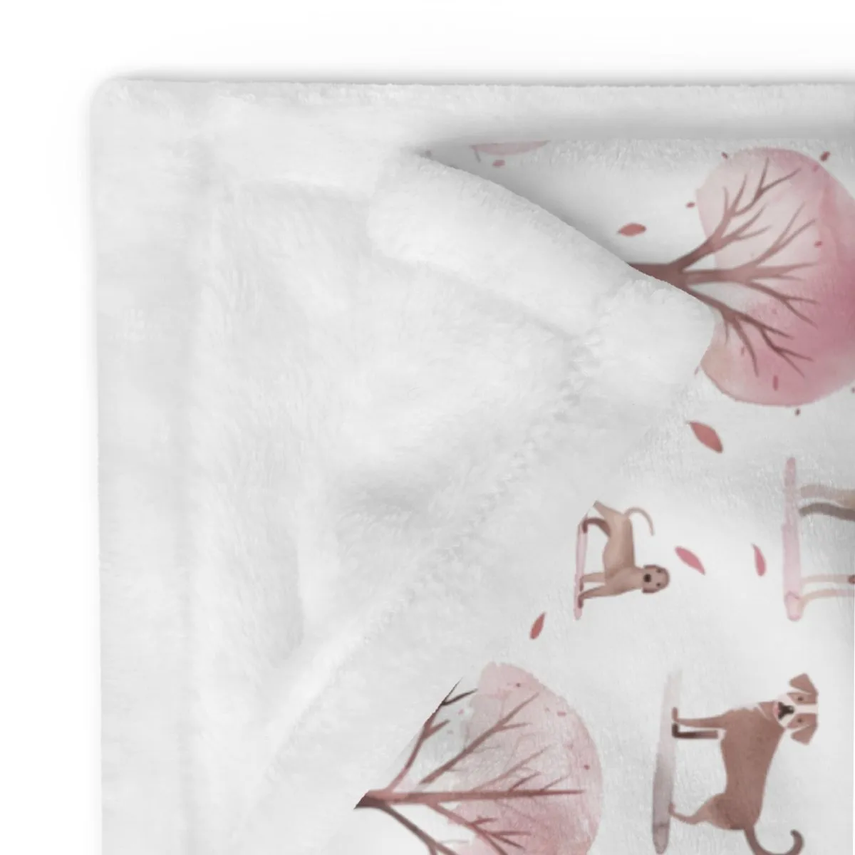 Dogs in the Park Throw Blanket