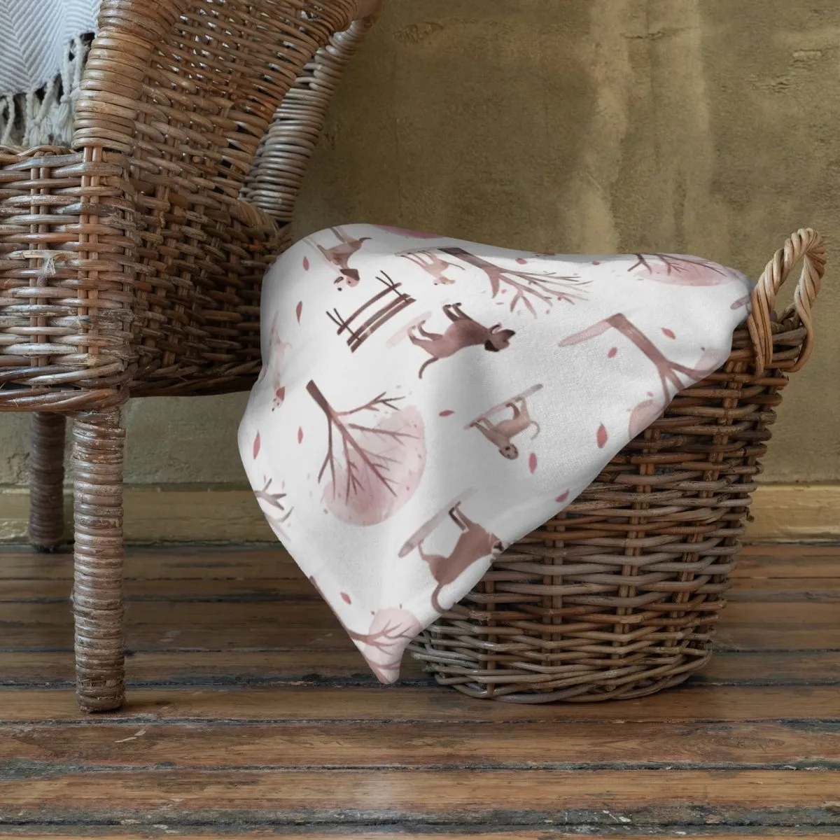 Dogs in the Park Throw Blanket